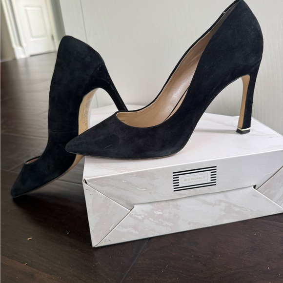 White House Black Market Suede Heels, sz 9 - Picture 1 of 10
